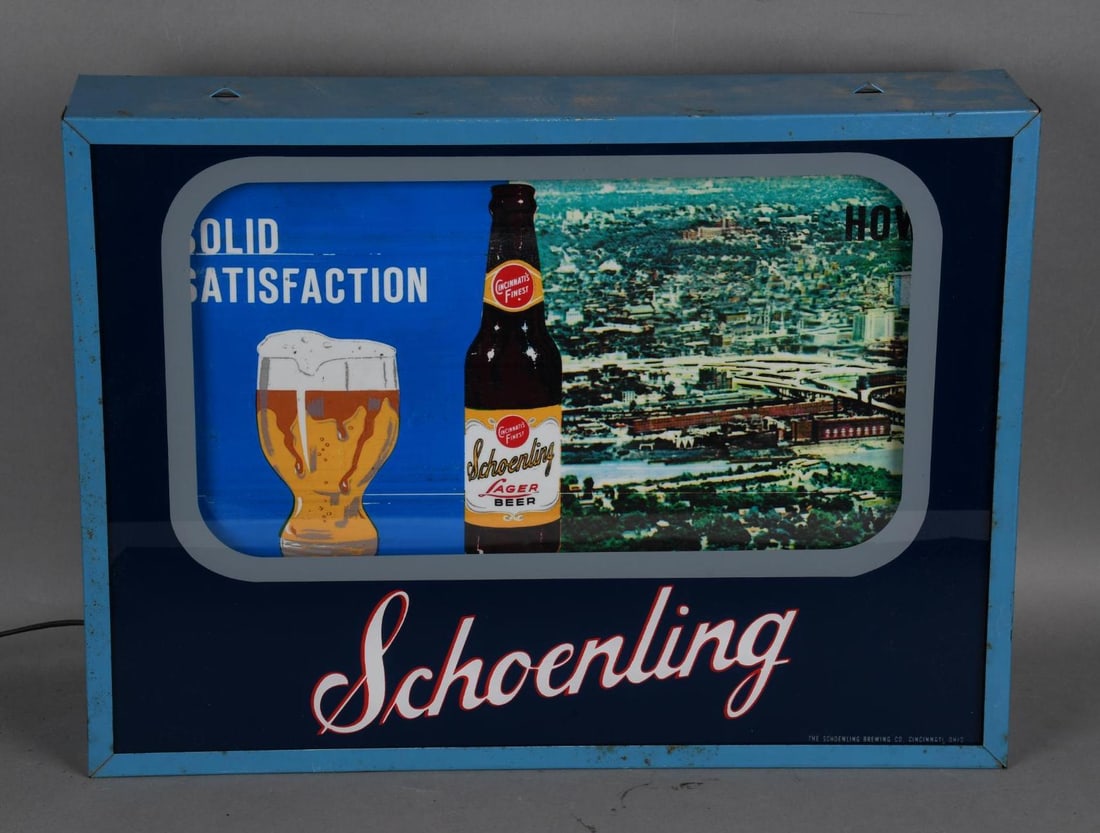 Schoenling Beer Cincinnati's Finest Lighted Motion Sign (1 of 4)