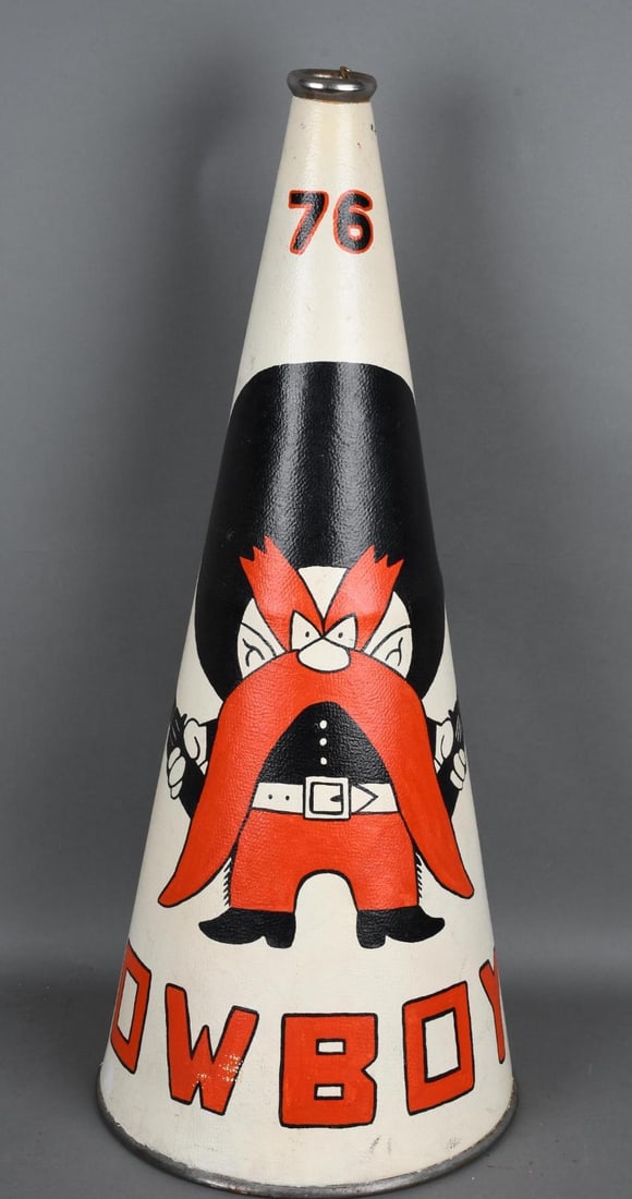 Mega Phone with Yosemite Sam on it: rated8.5, 30"T., in good condition