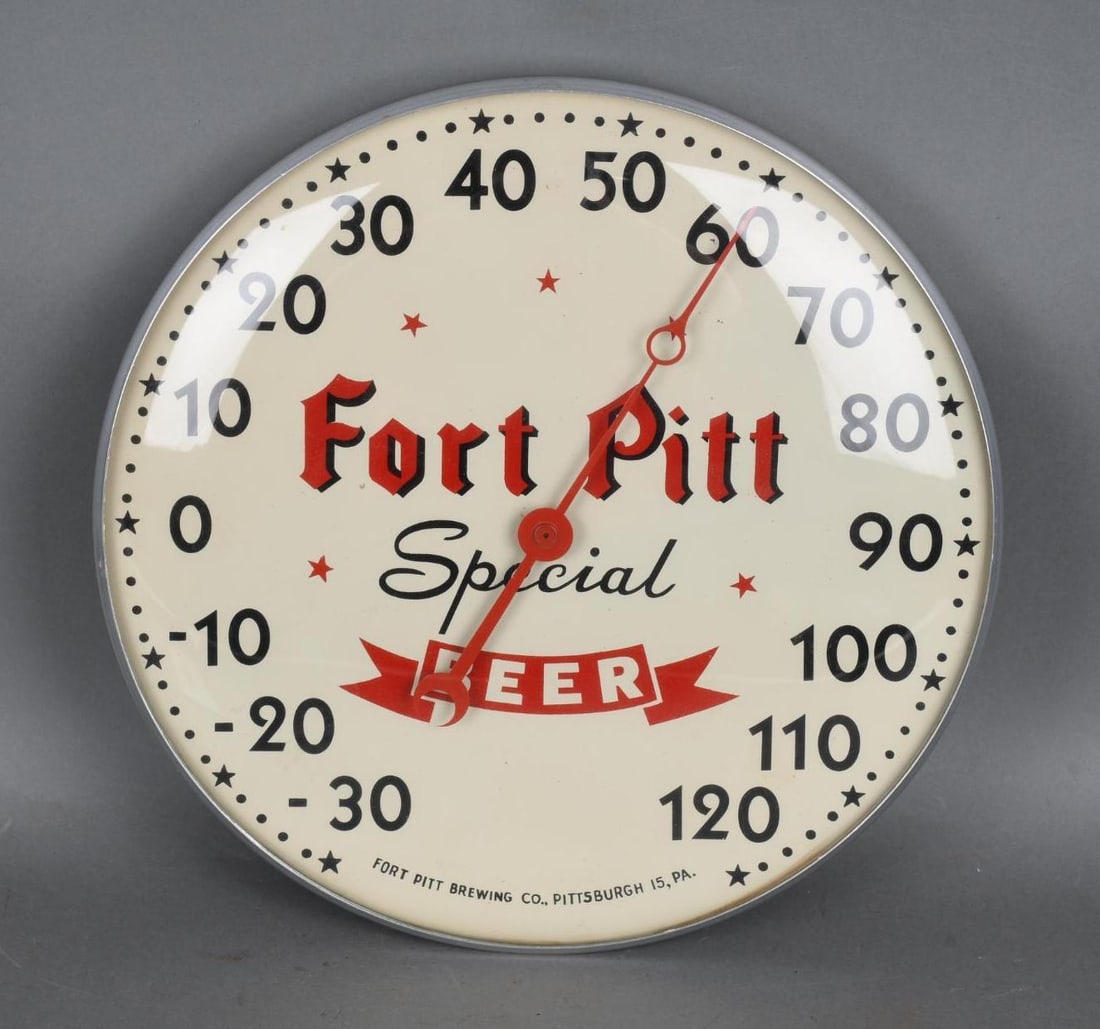 Fort Pitt Special Beer Round Thermometer (1 of 3)