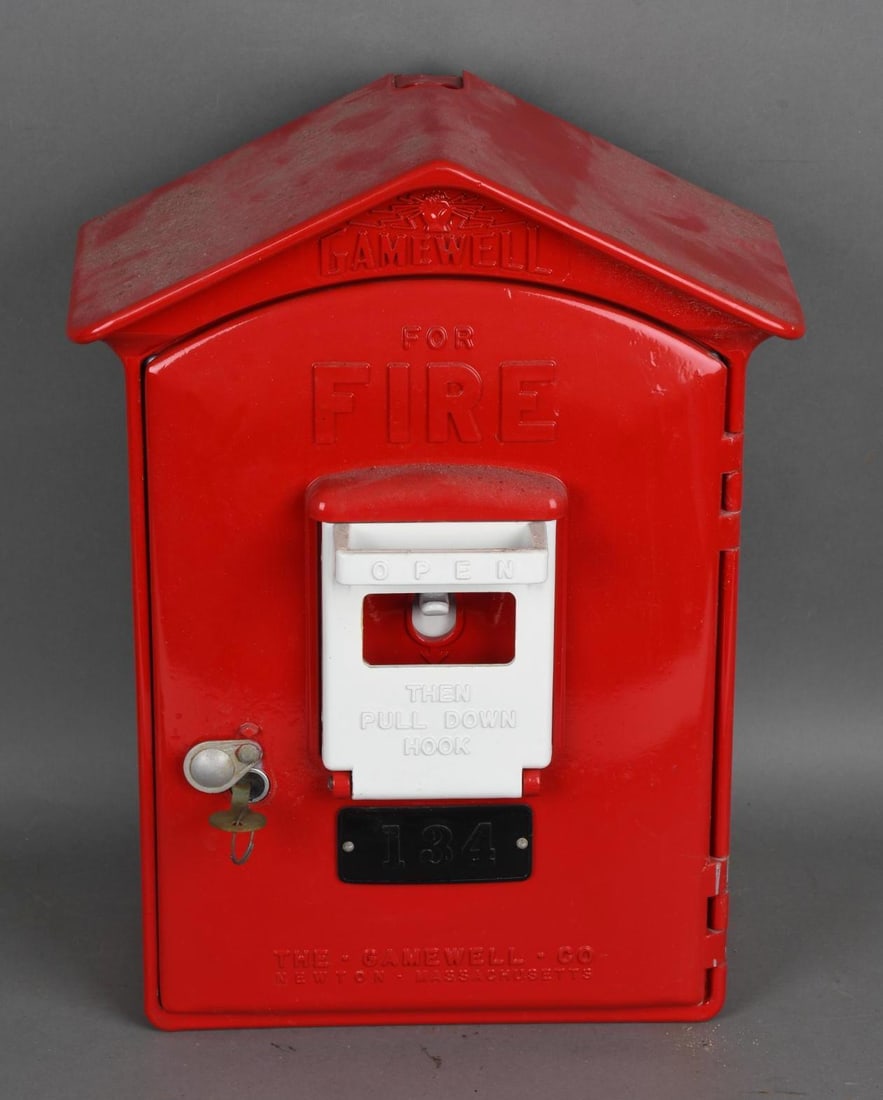 Gamewell Cast Iron Fire Alarm Box Restored (1 of 5)