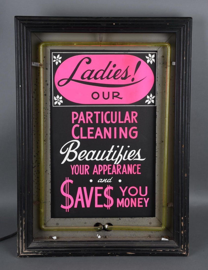 Neon Advertising Sign w/Extra Ads (1 of 4)