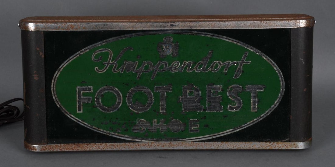 Knippendort Foot Rest Shoe Lighted Sign (1 of 3)