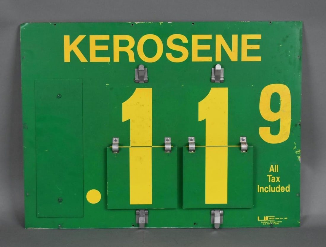 Kerosene Pricer Metal Sign (1 of 3)