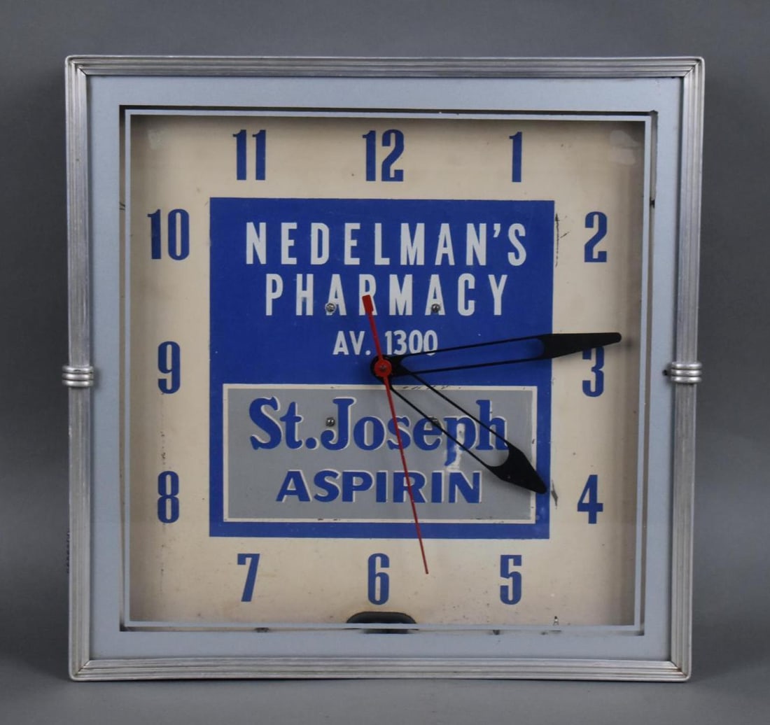 St. Joseph Aspirin Neon Clock (1 of 3)