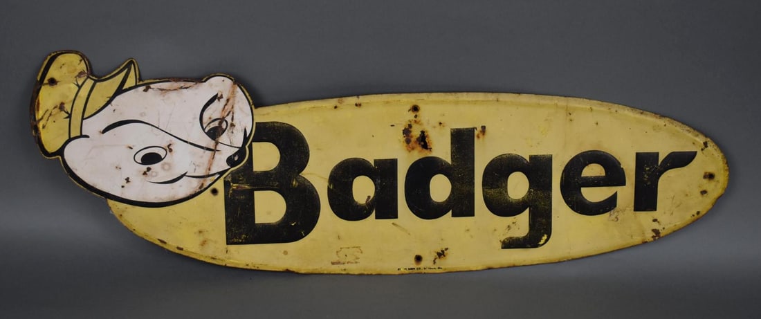 Badger w/Logo Metal Sign (1 of 3)