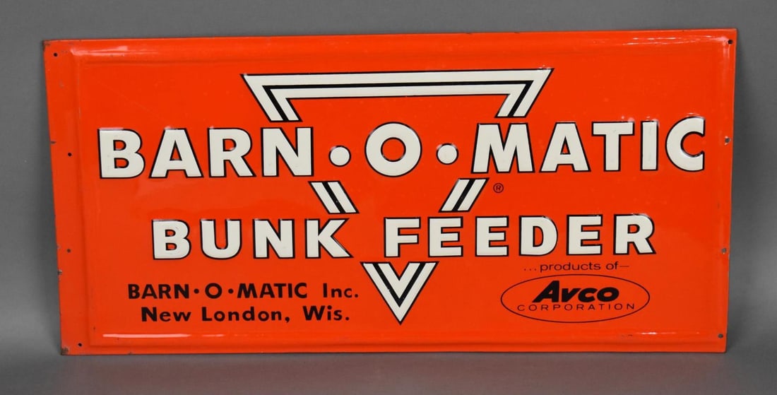Barn-o-Matic Bunk Feeder Metal Sign (1 of 3)