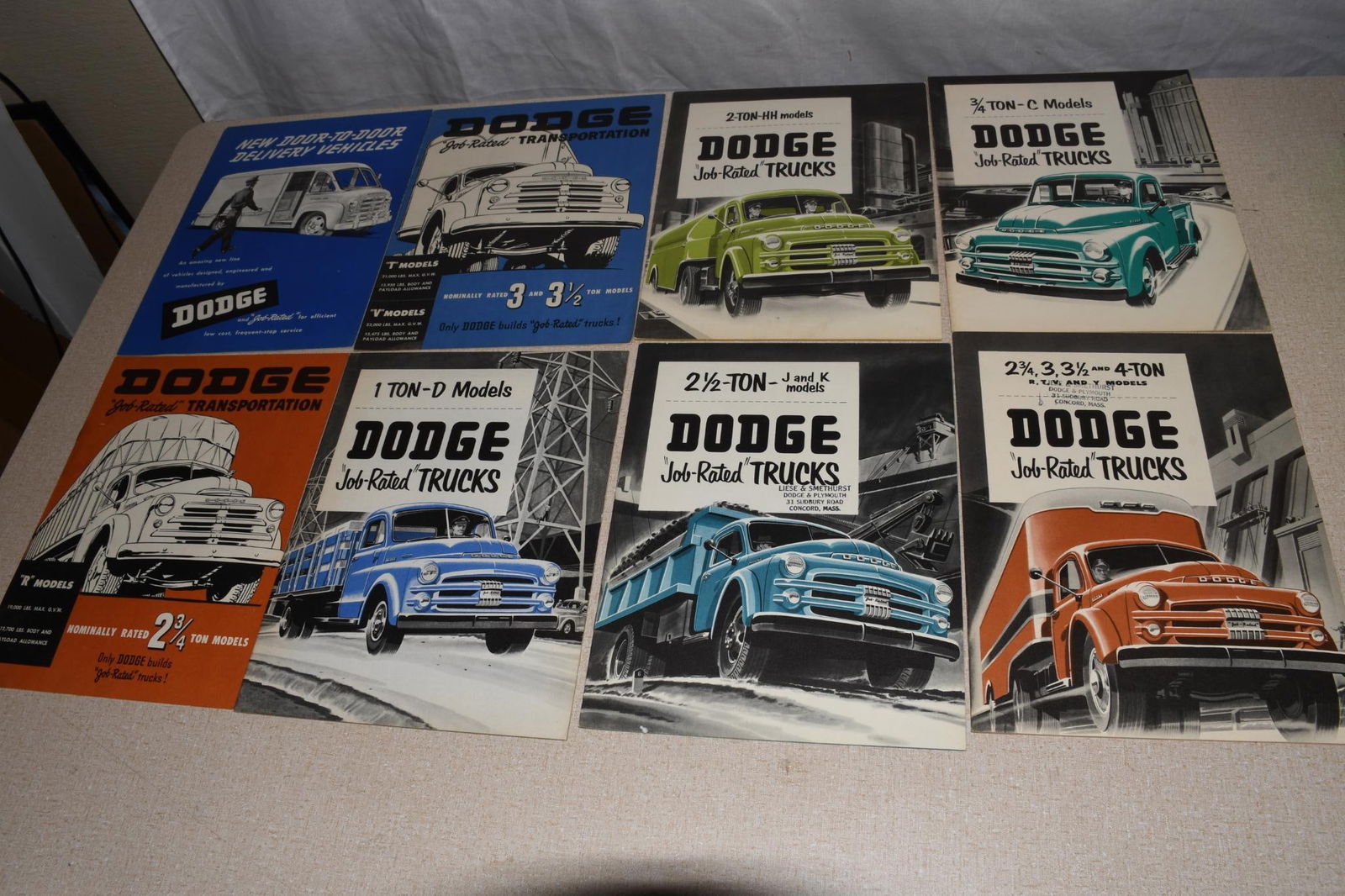 Lot of 8 Dodge Brochures - 1 (1949) 7 (1950) (1 of 5)
