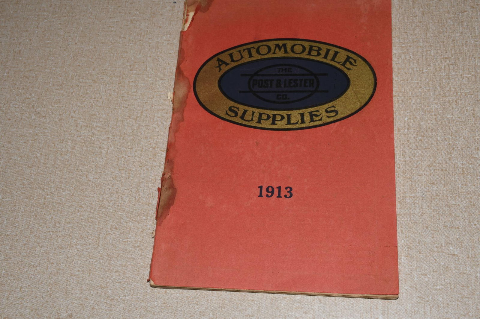 1913 Post & Lester Co Automobile Supplies Catalog (1 of 8)