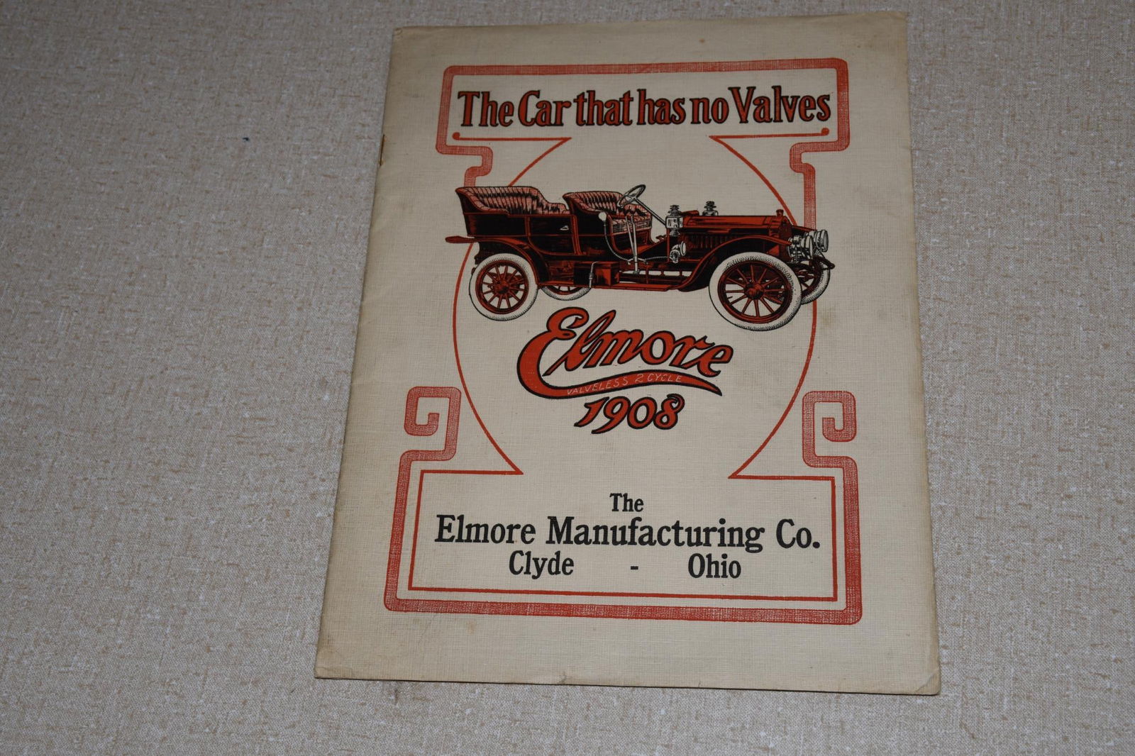 1908 Elmore Valveless 2 Cycle Car Dealer Sales Brochure Original Model 30 40 08 (1 of 6)