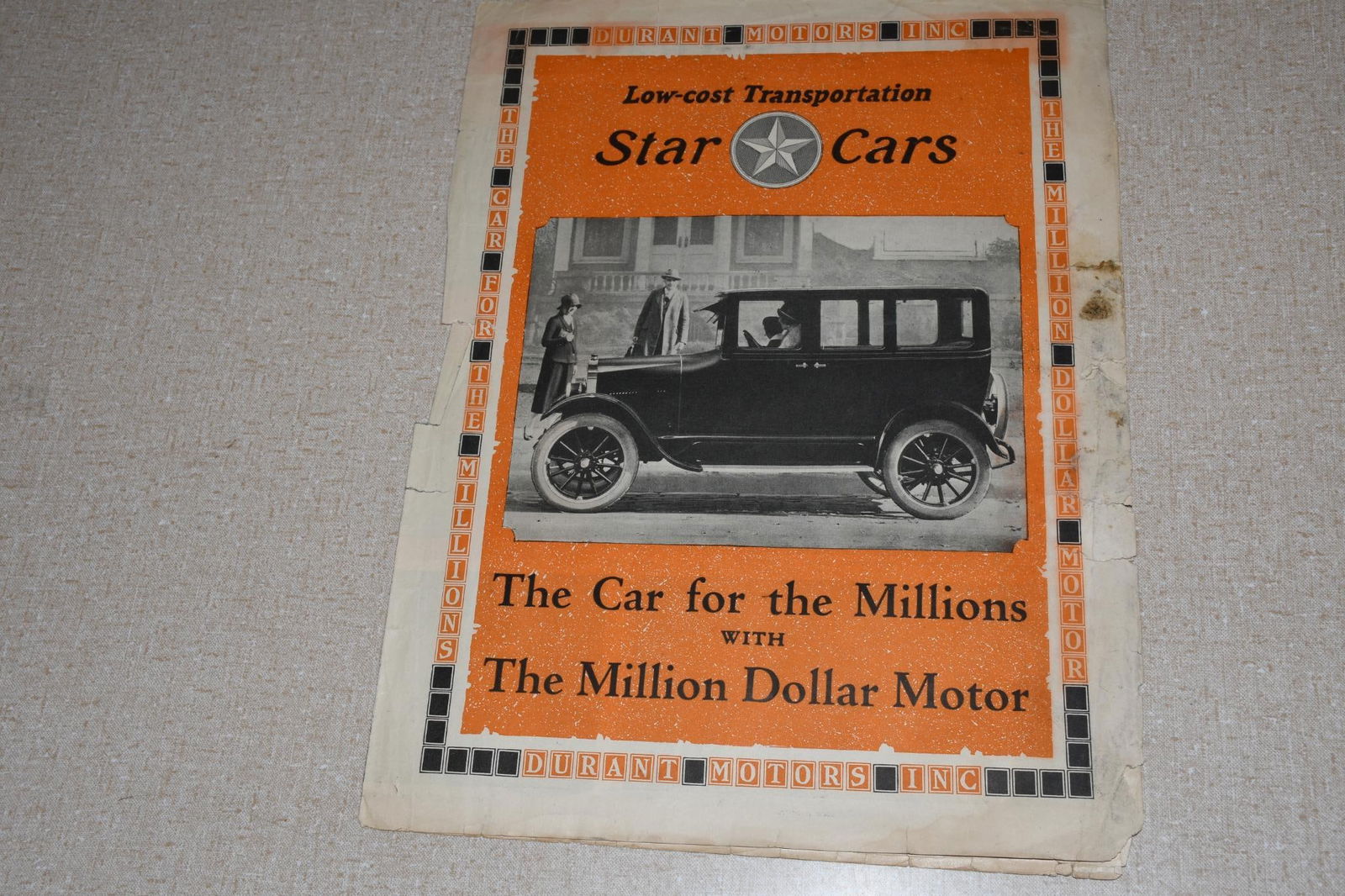 1925 Durant Star Cars Standard Star Specs Sales Folder ORIGINAL (1 of 5)