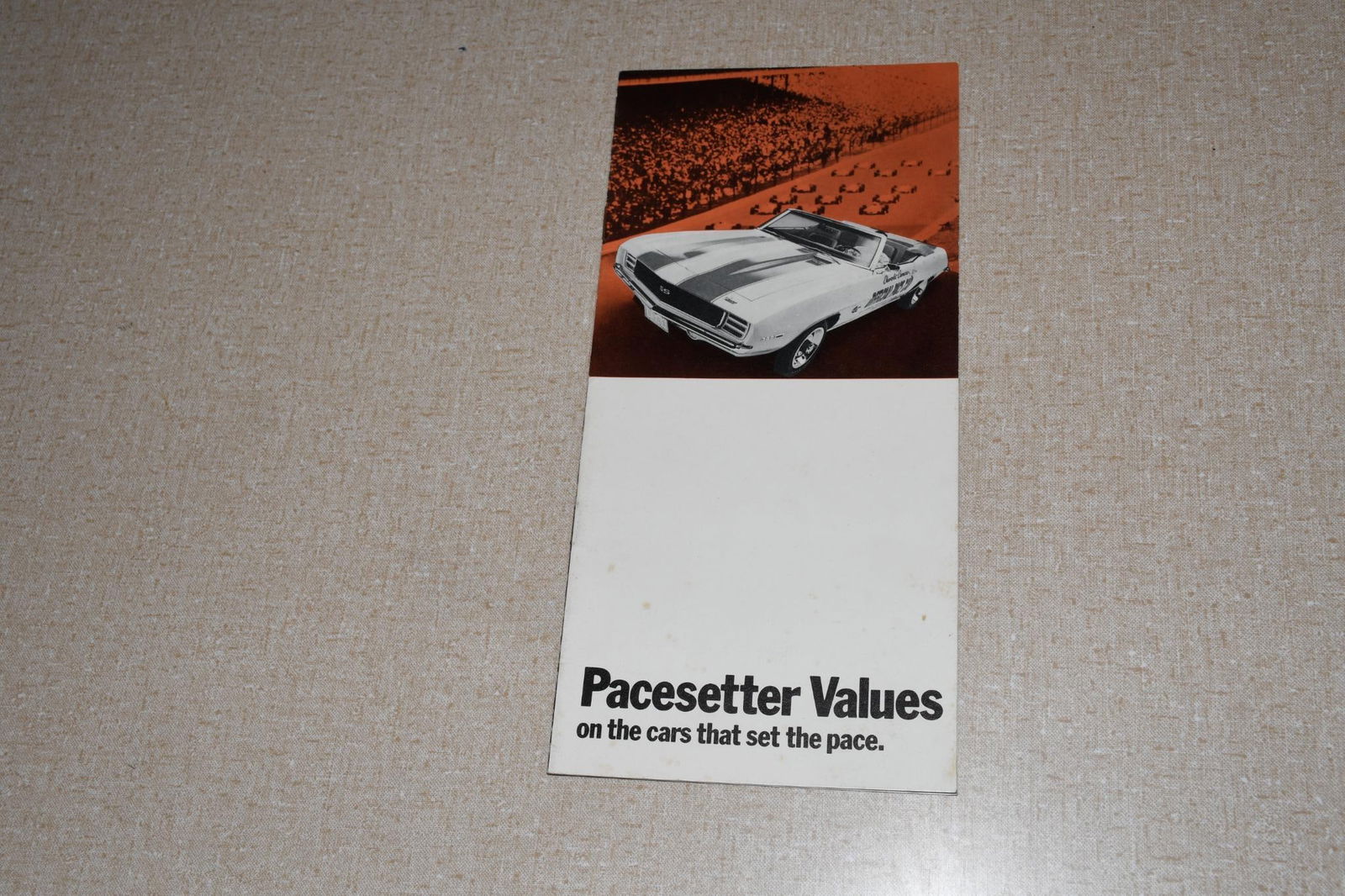 1969 Chevrolet Camaro Dealer Sales Brochure Pacesetter Indy 500 Pace Car SS Rare (1 of 5)