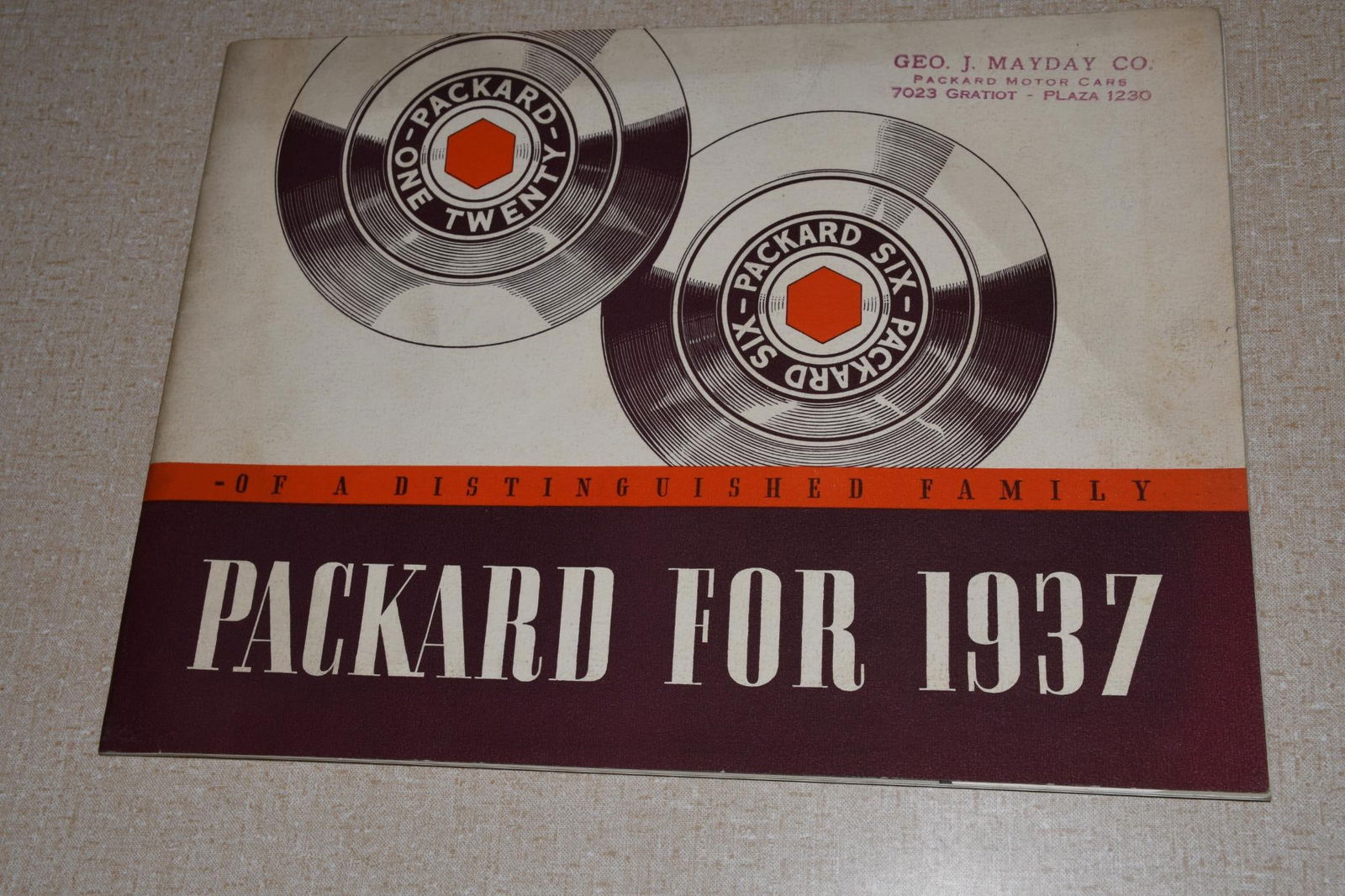 1937 Packard Six & 120 Dealer Sales Brochure Large Original Sedan Coupe Rare (1 of 6)