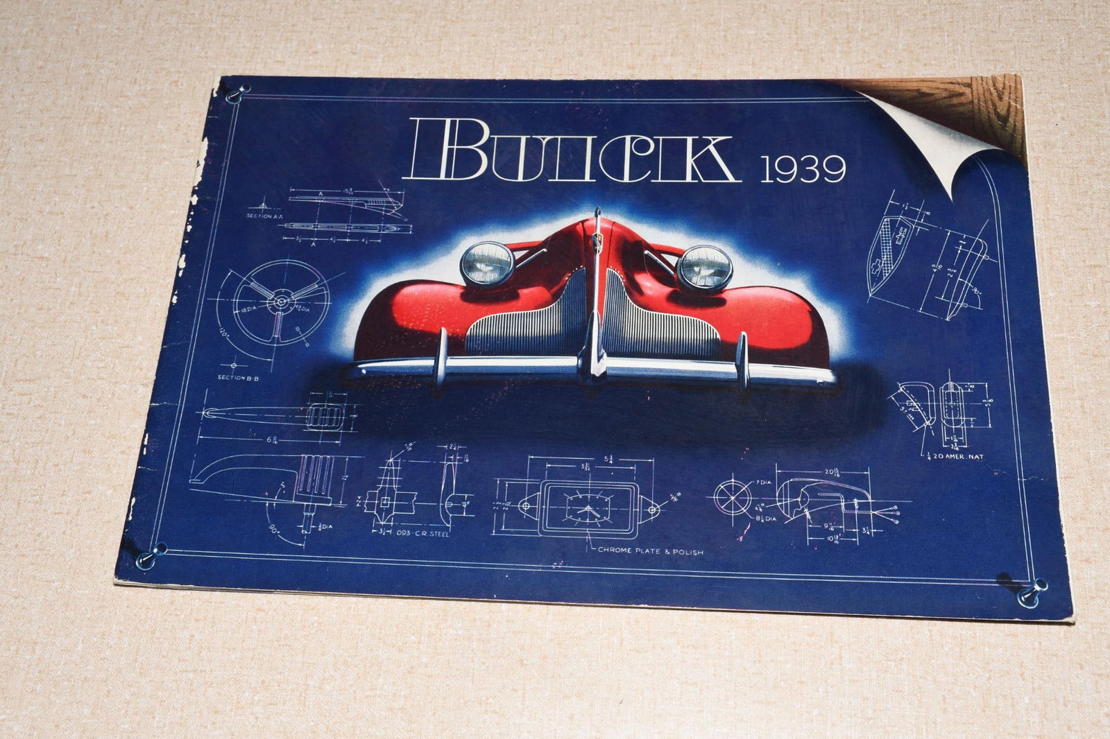 1939 Buick 8 Series 90 80 60 40 Prestige Sales Brochure Catalog Original (1 of 9)