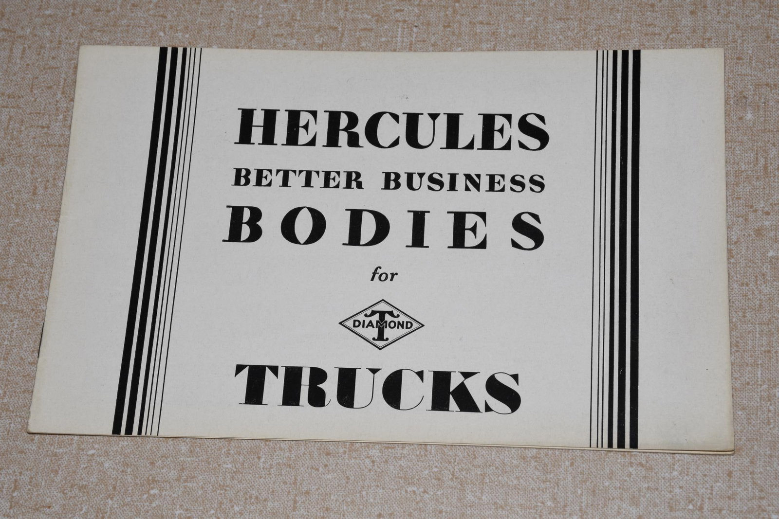 1928 1929 Diamond T Truck Models 151 290 Hercules Sales Brochure: 5"x8", the staple bound brochure is in good condition.