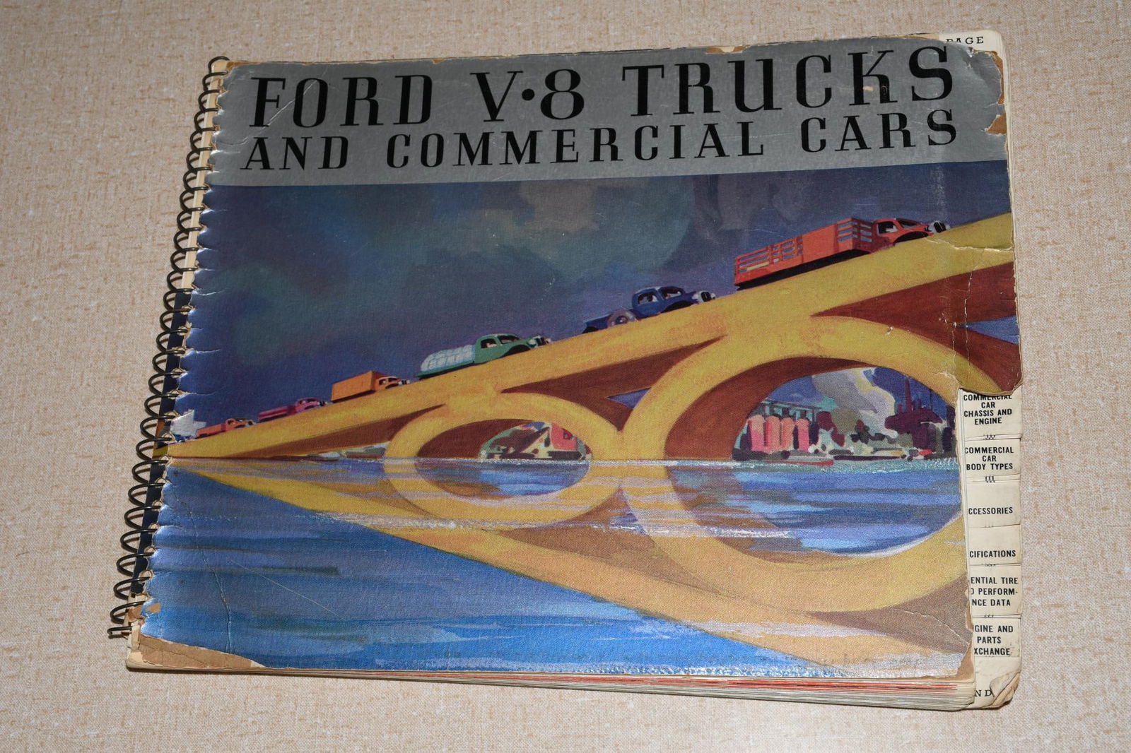1935 V8 Ford Truck Dealer Album Pickup Commercial Car Panel HD Features Specs (1 of 14)