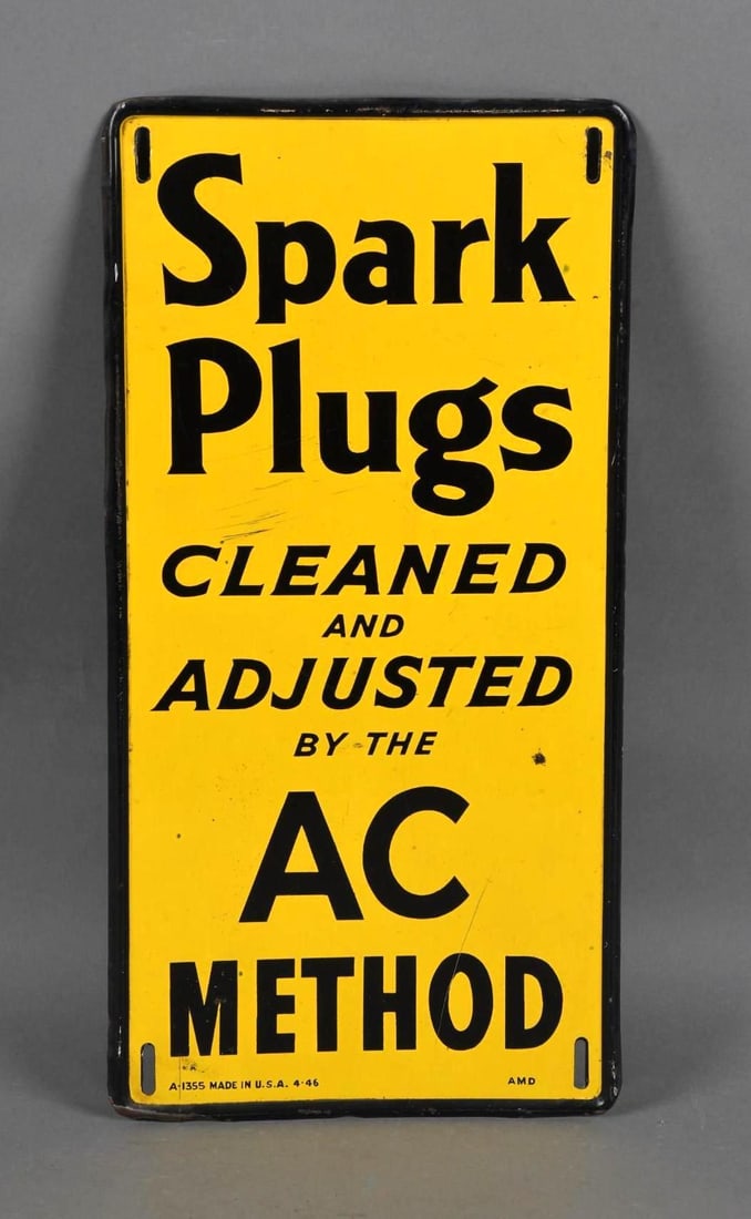 Spark Plugs Cleaned & Adjusted AC Method Metal Sign (TAC) (1 of 4)