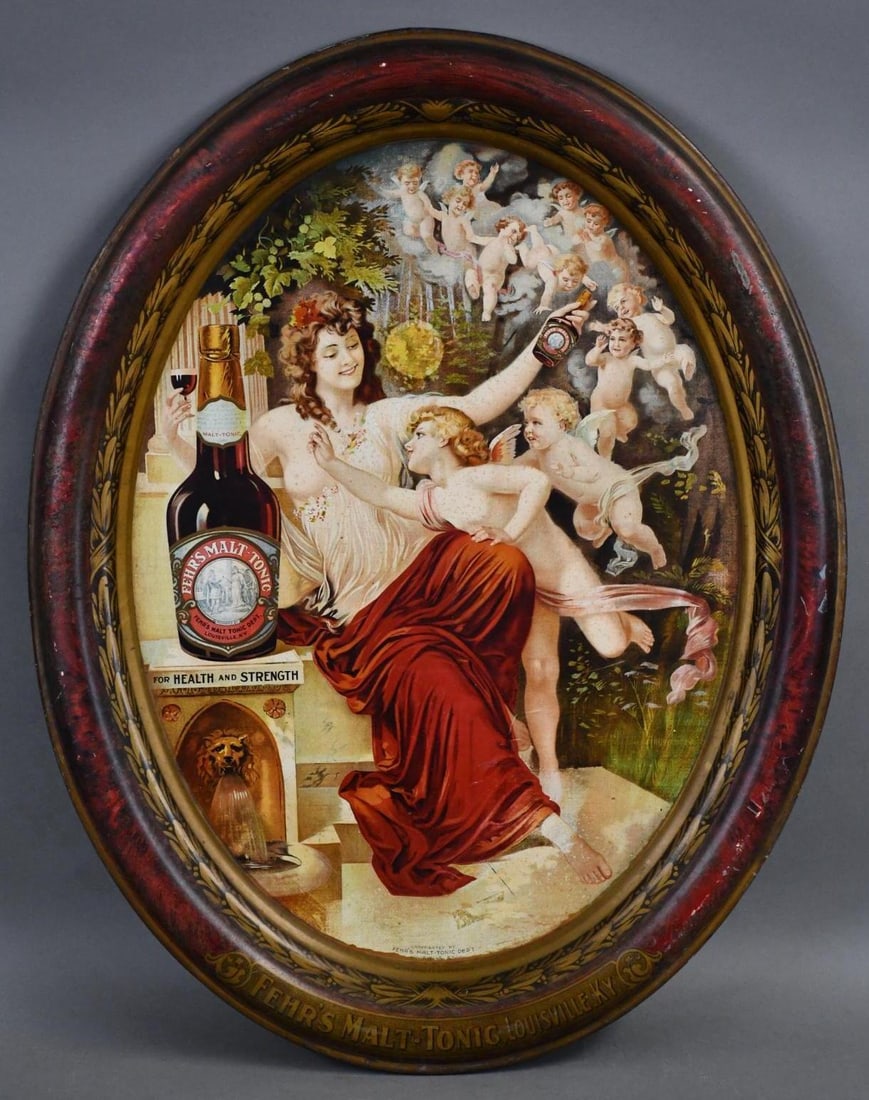 Fehr's Malt-Tonic Louisville, Ky. Metal Charger Sign (TAC) (1 of 5)