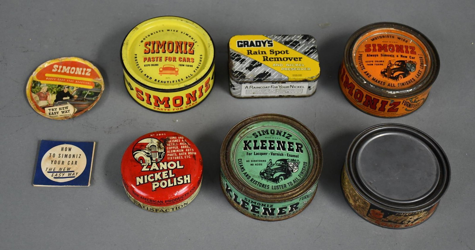 6-Different Polish Metal Cans Simoniz and more (1 of 4)