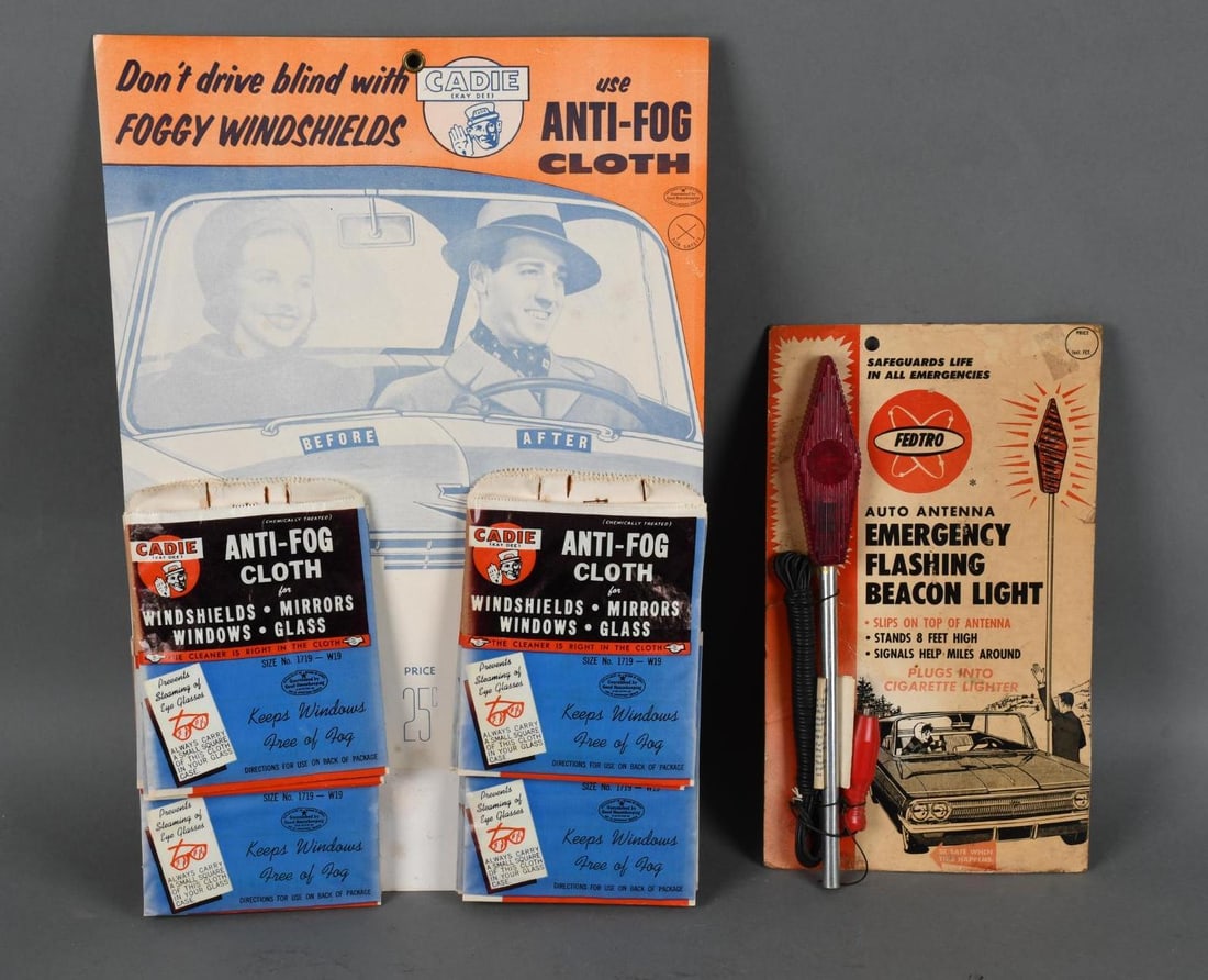 Anti-Fog Cloth & Emergency Beacon Light Cardboard Display (1 of 4)