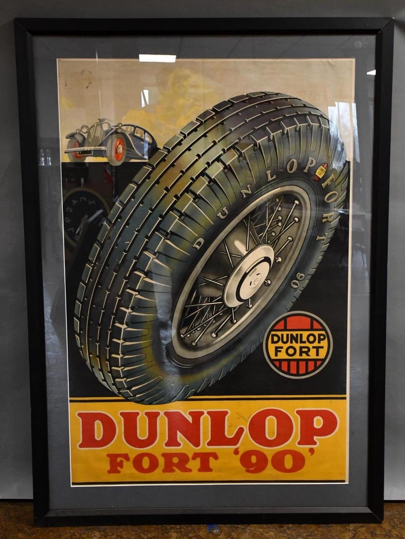 Large Dunlop Fort w/Great Image Poster Framed (1 of 6)