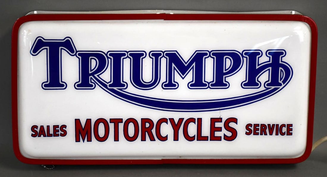 Triumph Motorcycles Dealership Lighted Sign (1 of 8)