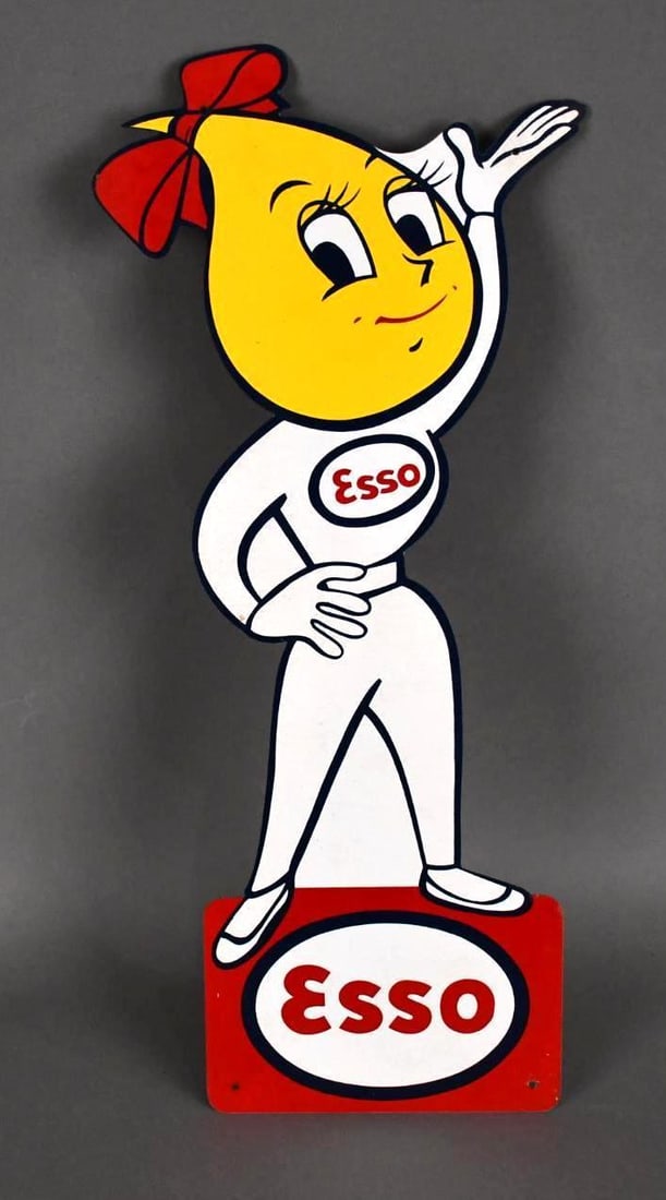 ESSO Oil Drop Girl Metal Sign (TAC) (1 of 5)