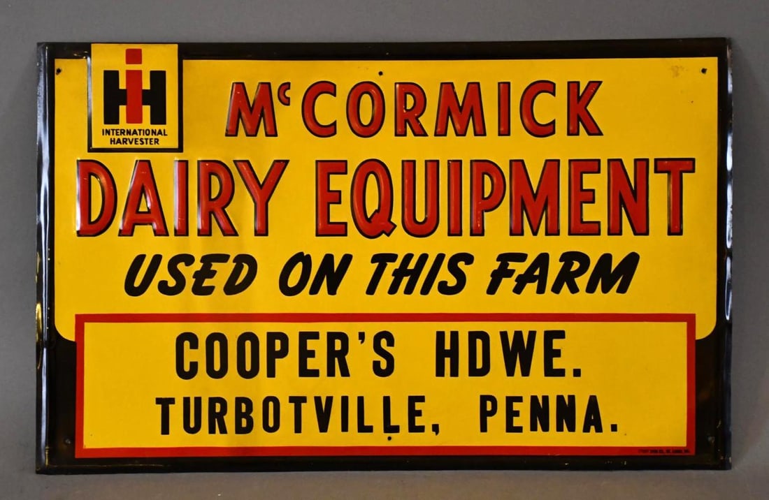 McCormick Dairy Equipment Metal Sign (1 of 5)