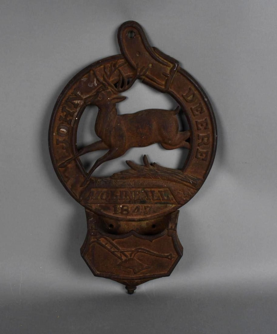 Rare Original John Deere Letter Holder: 18.5" x 11", Cast John Deere Letter Holder, hard to find an original one of these, 99% of these that come are remade. Nice Piece!