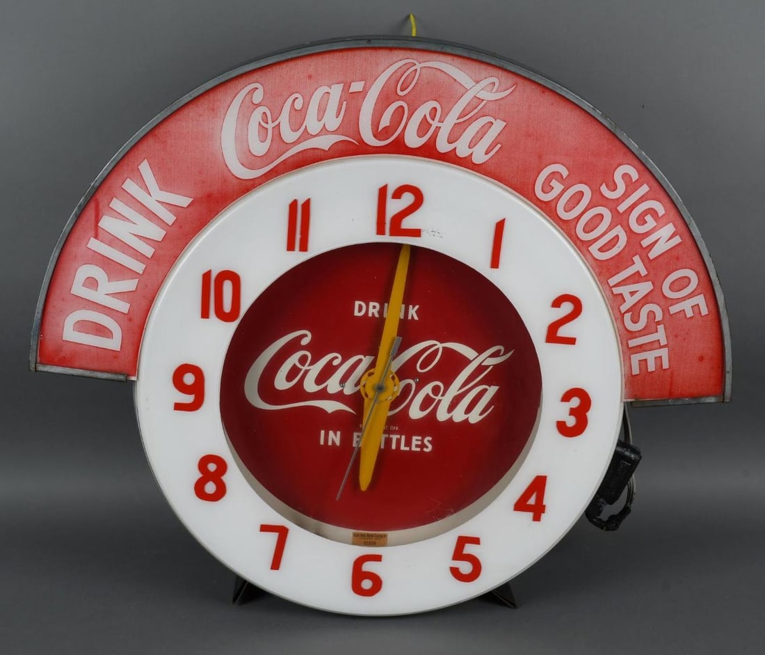 Coca-Cola Electric Neon Clock w/Privilege Panel (1 of 6)