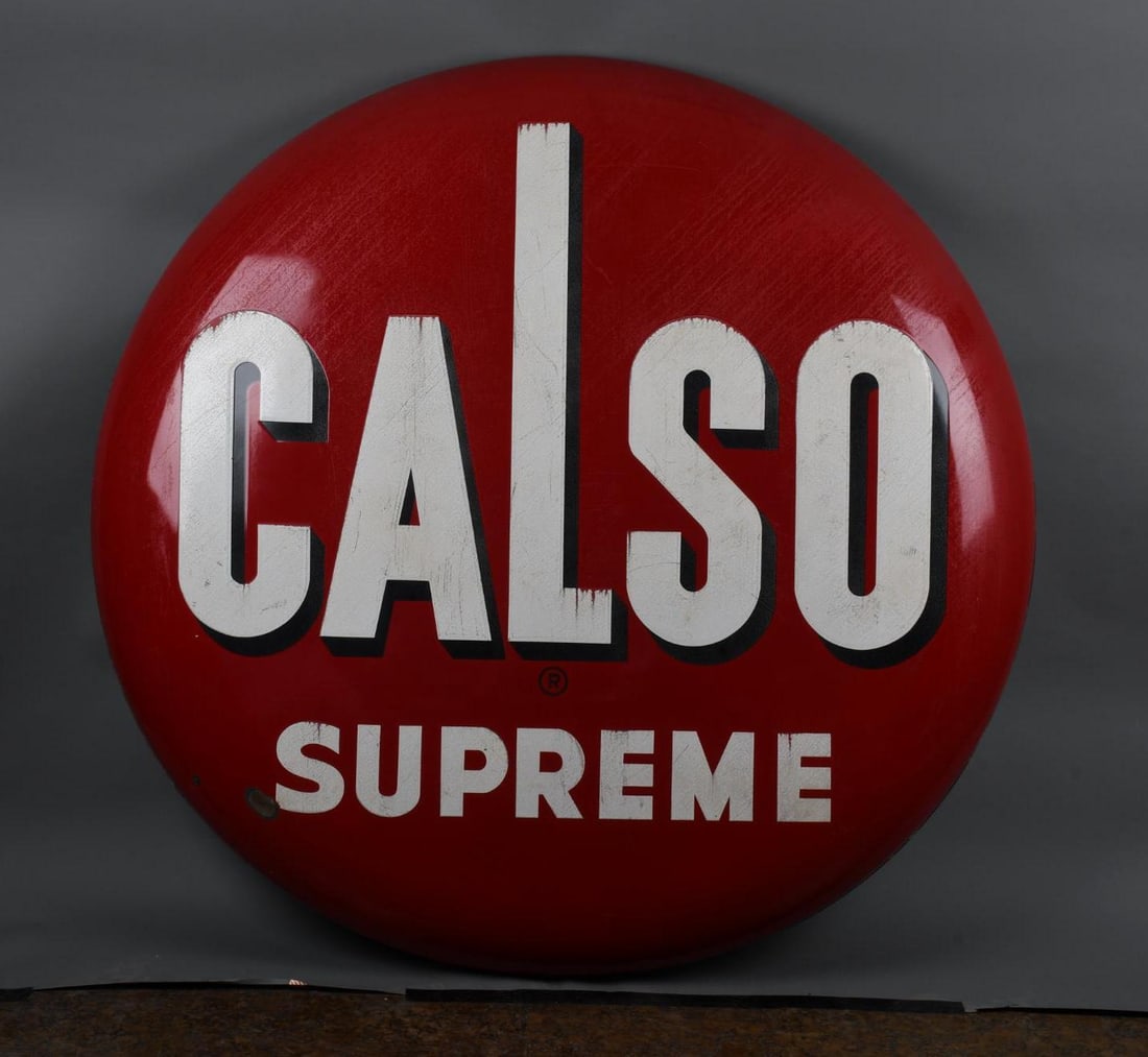 Large Calso Supreme Porcelain Button Sign (TAC) (1 of 7)