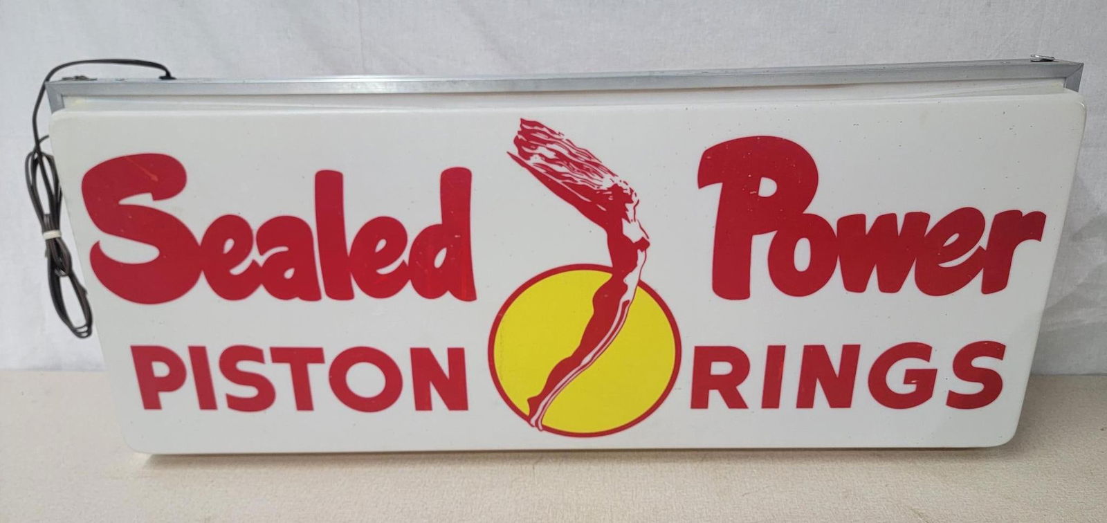 Sealed Power Piston Rings w/Logo Molded Plastic Lighted Sign (TAC) (1 of 6)