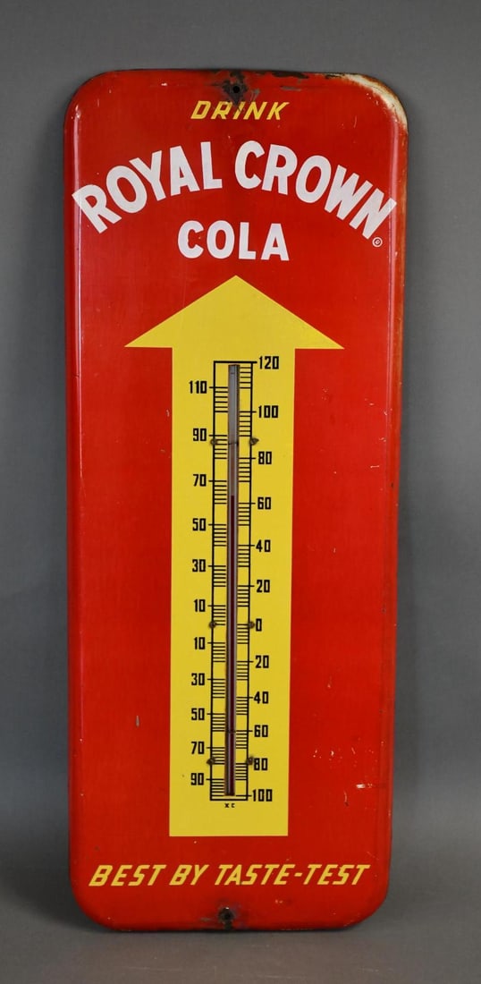Drink Royal Crown Cola "Best by Taste-Test Metal Thermometer (1 of 4)