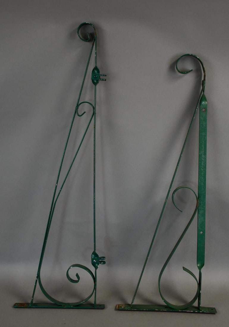 2-Metal Hanging Brackets: 32"Long, metal