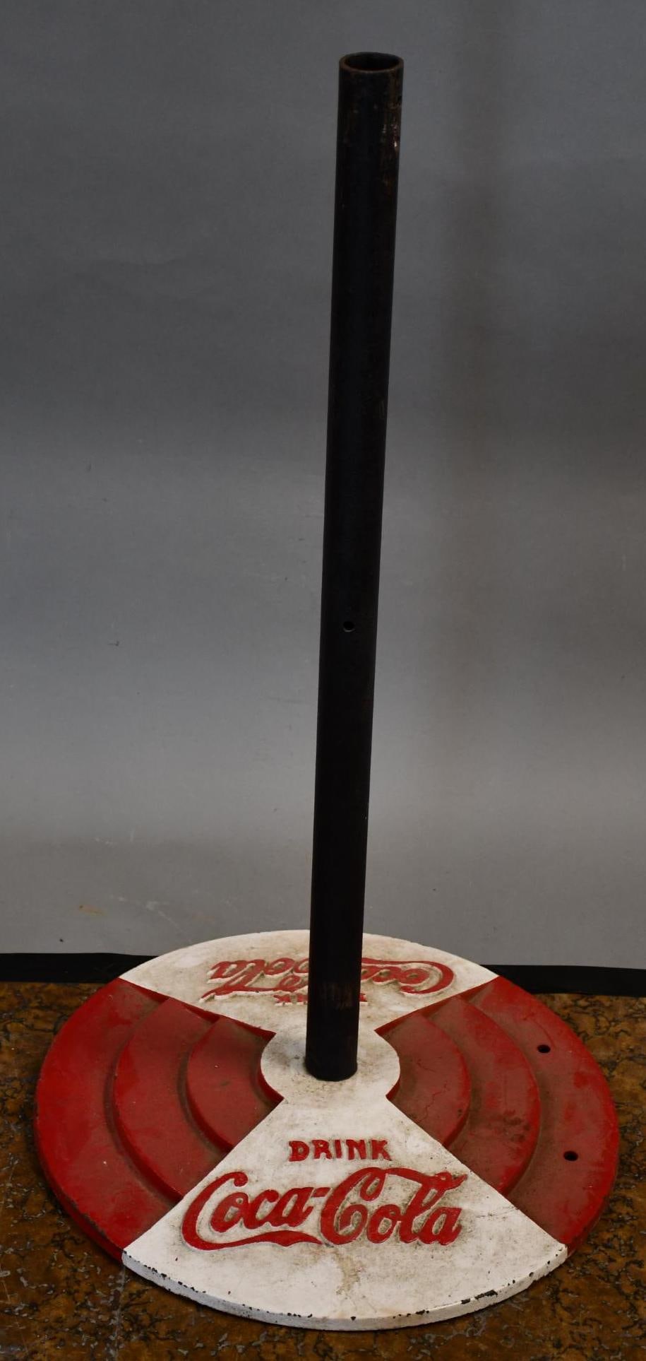 Coca-Cola Cast Iron Sign Base (1 of 2)