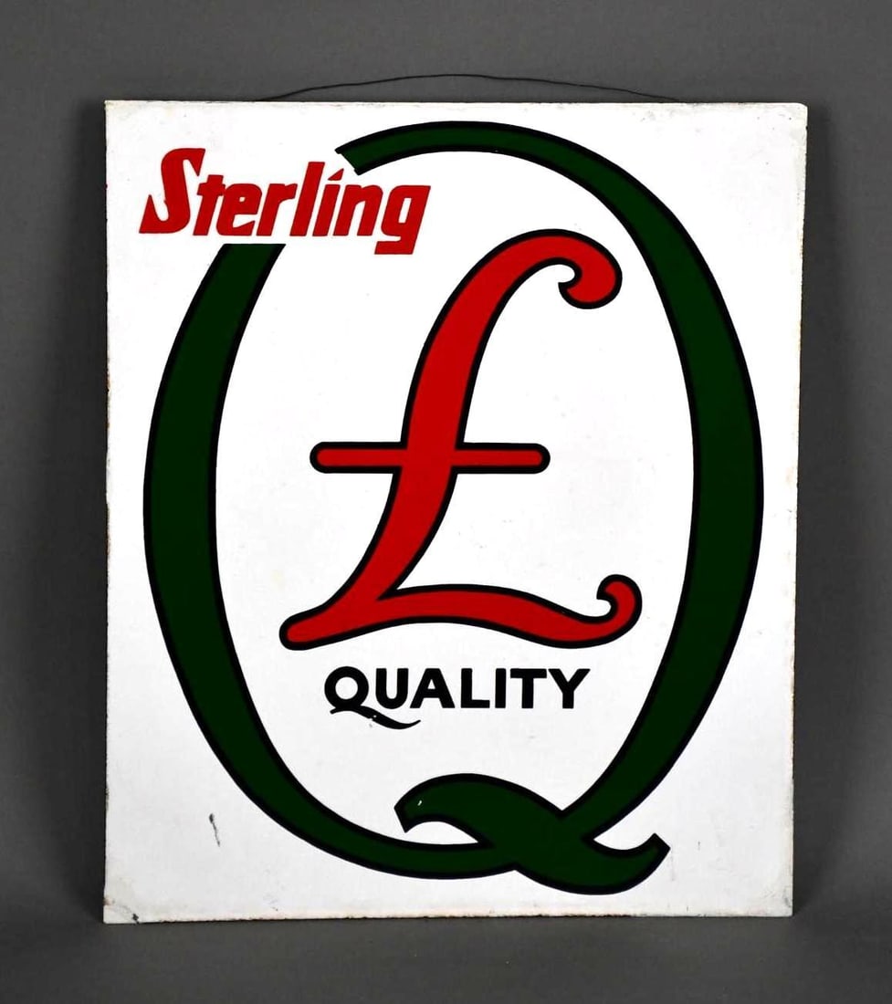 Sterling "L" Quality Porcelain Pump Sign (TAC) (1 of 3)