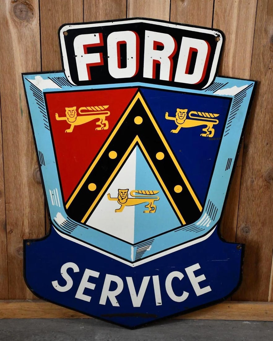 Ford Service "Jubilee Logo" Metal Sign (TAC) (1 of 9)