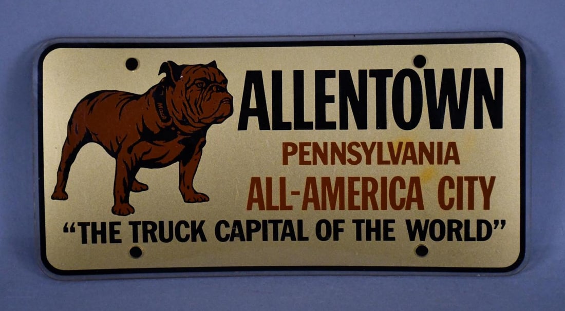 (Mack) Allentown "The Truck Capital of the World" License Plate Attachment (TAC) (1 of 3)