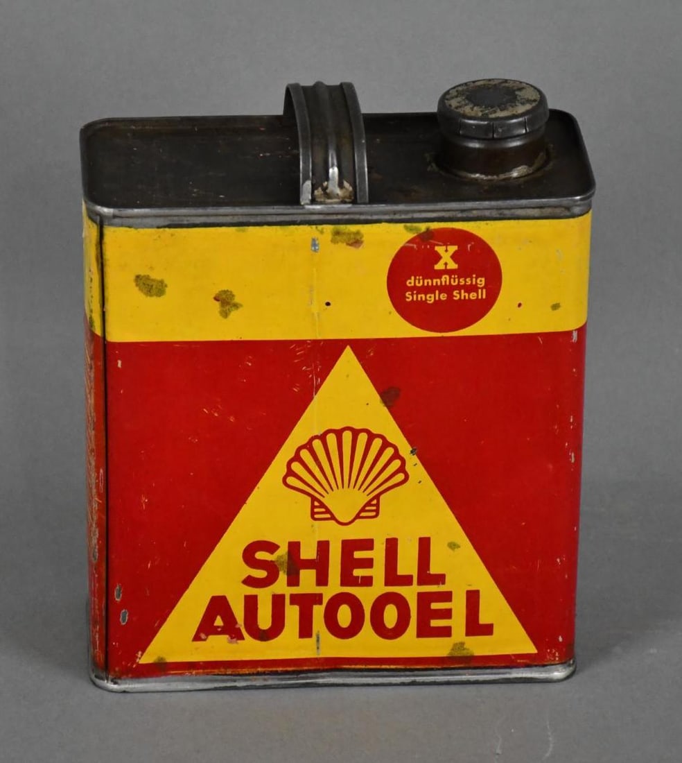 Shell Autooel w/Logo One Liter Flat Can (1 of 3)