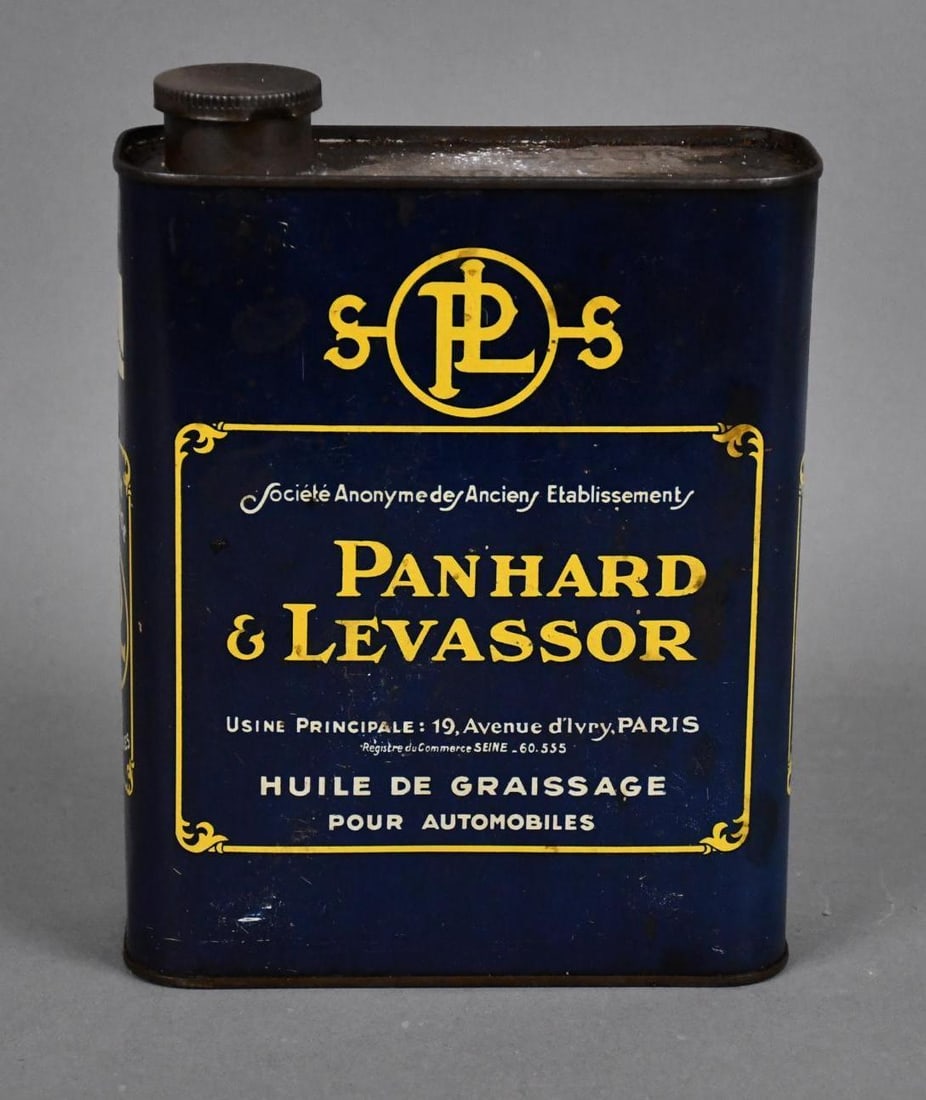 Panhard & Levassor One Liter Metal Can (1 of 4)