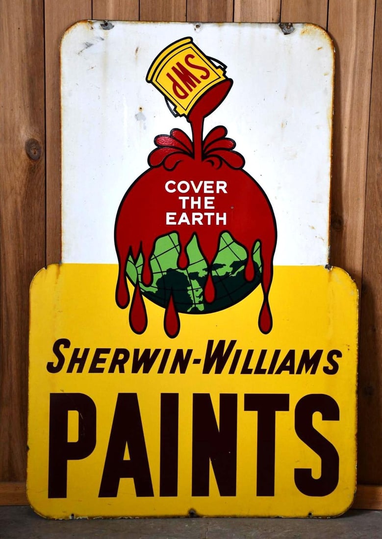 Sherwin-Williams Paints Porcelain Sign (TAC) (1 of 4)