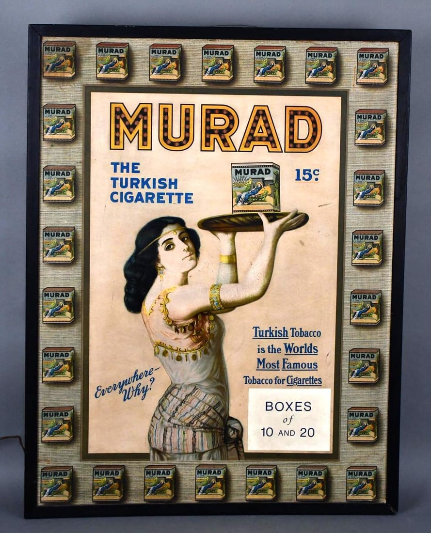 Murad "The Turkish Cigarette" Lighted Sign (1 of 6)