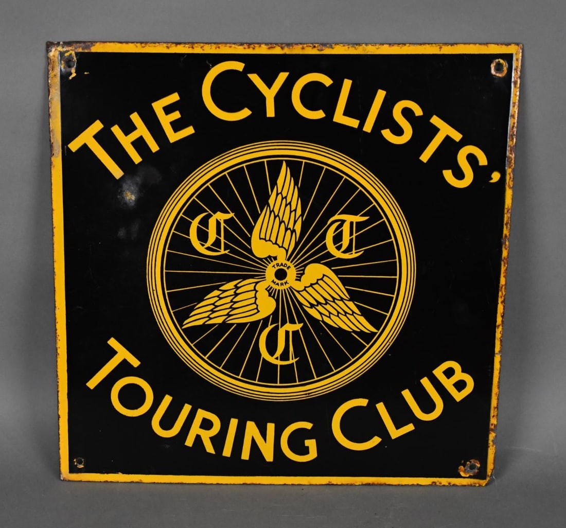 The Cyclists Touring Club Porcelain Sign (TAC) (1 of 4)