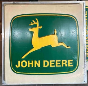 John Deere (2-Legged Logo) Plastic Dealership Lighted Sign