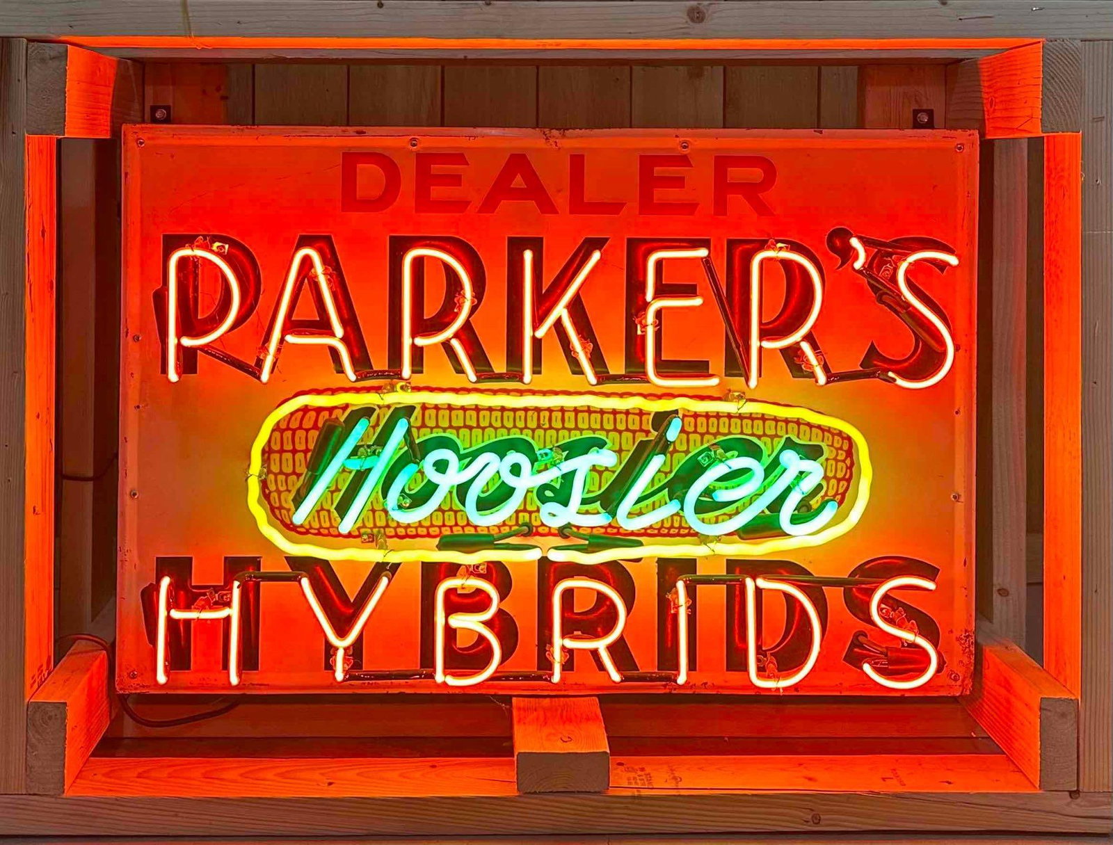 Original Parker’s Hybrid Metal Sign w/ Neon (1 of 7)