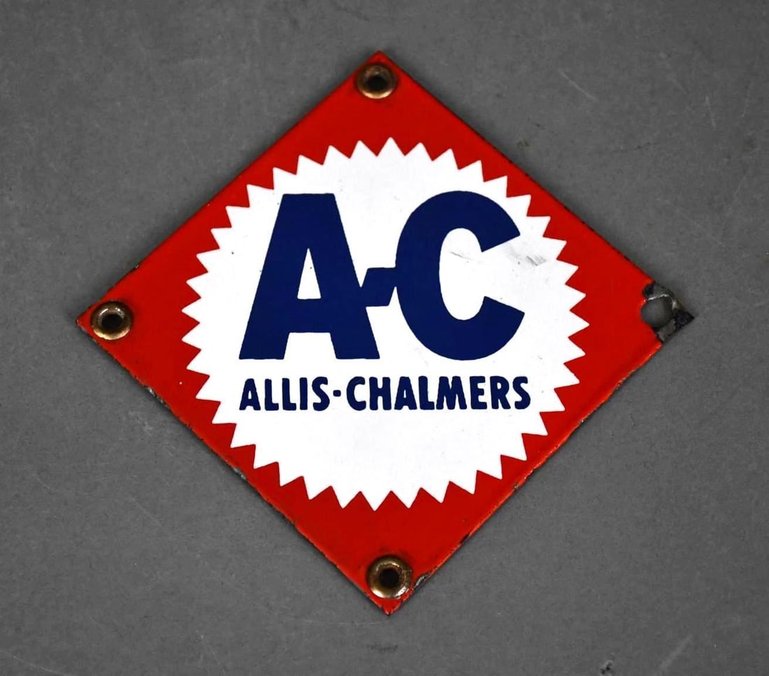Allis Chalmers Porcelain Sign (TAC) (1 of 4)