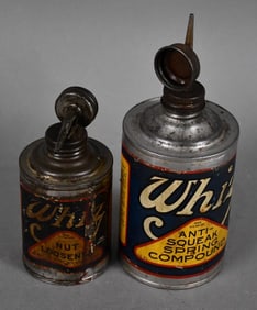 Whiz Anti-Squeak & Nut Looser Metal Cans w/Spouts