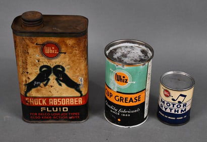 3-Different Whiz Metal Cans