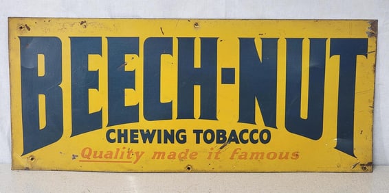 Beech-Nut Chewing Tobacco Metal Sign (TAC)