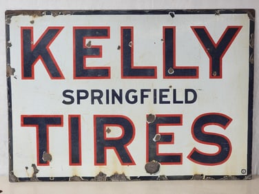 Kelly Springfield Tires Porcelain Sign (TAC)