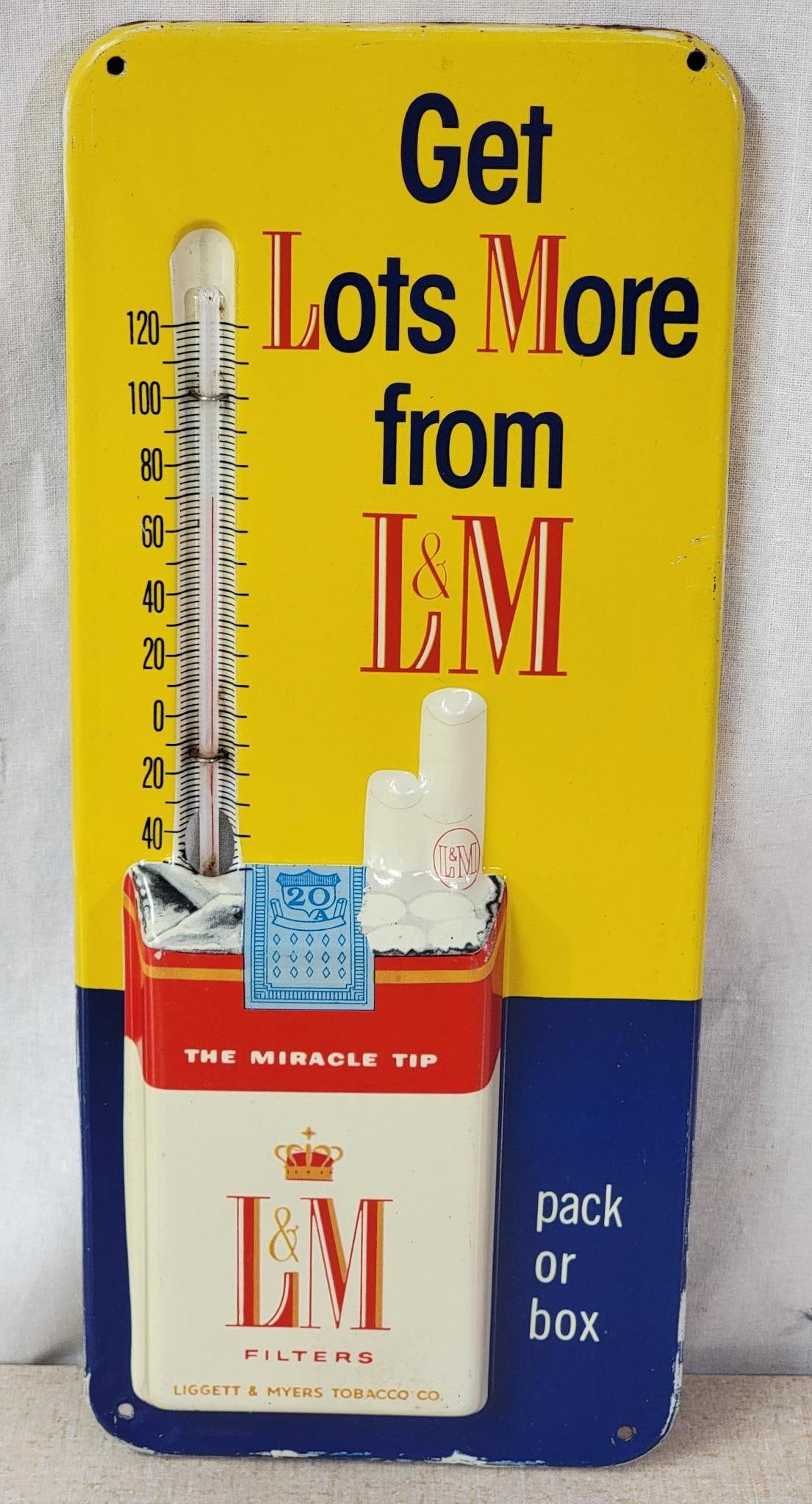Get Lots More From L&M Cigarette Metal Thermometer (TAC) (1 of 2)